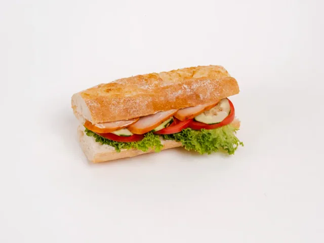 Багет с запечённой курицей